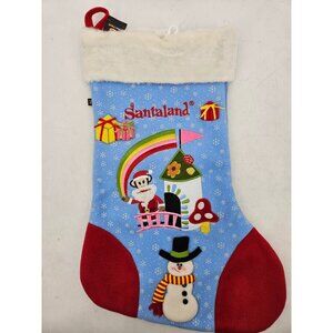 New Paul Frank Julius & Friends Santaland Christmas Stocking 21"